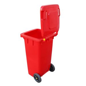 Contenedor Basura 120 LTS Rojo