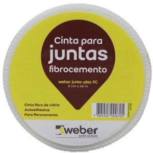 Weber Solcrom Cinta Fibra De Vidrio Juntaplac 5cm X 45mts (Jt1000)