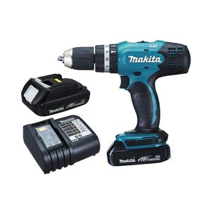 Taladro Atornillador con Percutor 13MM Torque Max 42Nm Incluye Baterías y Cargador DHP453SYE Makita