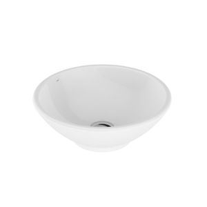 Vanitorio de Cerámica Sobreponer Redondo, Modelo Boloña 40x40x13.5cm Japi