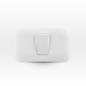Interruptor Simple 9/24 10A 250V Blanco Armado Lexo
