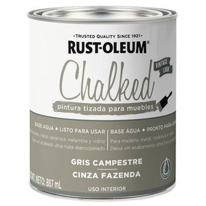Pintura Tizada Base Agua Gris Campestre Chalked 887ml Rust-Oleum