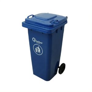 Contenedor Basura 120 Lts Azul Cb120Az Qrubber