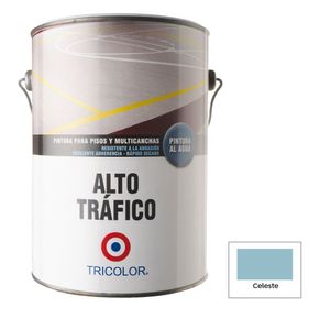 Pintura Alto Trafico al Agua Gl Celeste Tricolor