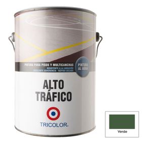 Pintura Alto Trafico al Agua Gl Verde Tricolor