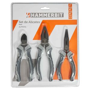 Set Alicate Universal 7" Cortante 6" Punta 6" Hammerbit