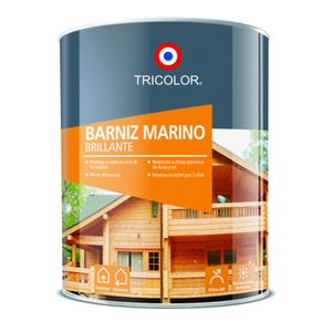 Barniz Marino Brillante Roble 1/4 Galón Tricolor